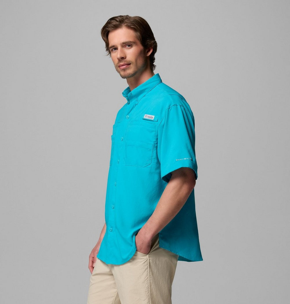 Men's Short-Sleeve Fishing Shirt - Blue