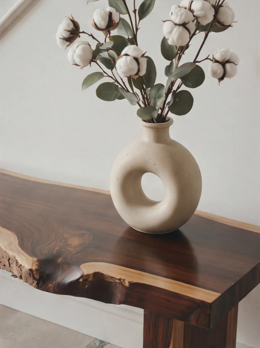 Live Edge Solid Wood Bench