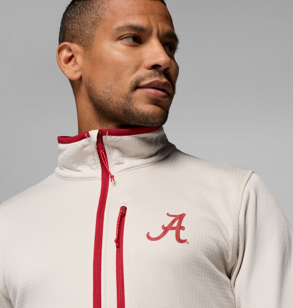 Men's Grid Fleece Half-Zip Pullover - Gray