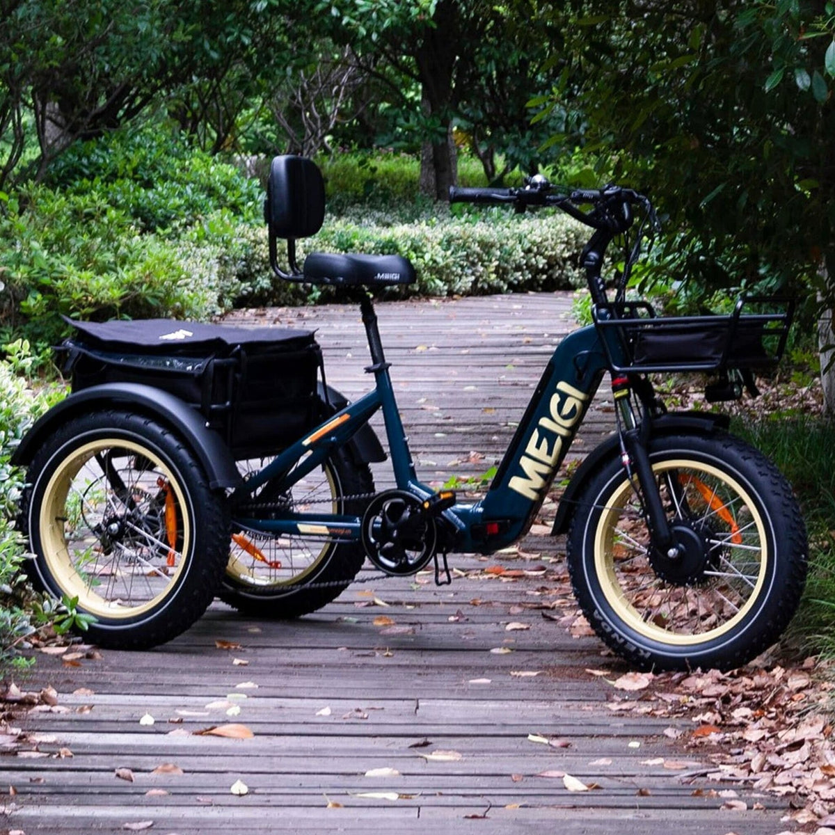 DWMEIGI Silverado 20 Foldable Fat Tire Electric Trike 48V/14AH 750W, 330LBS - MG2301