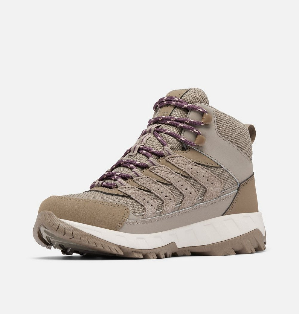 Women's Wide Waterproof Mid Hiking Shoe - Gray