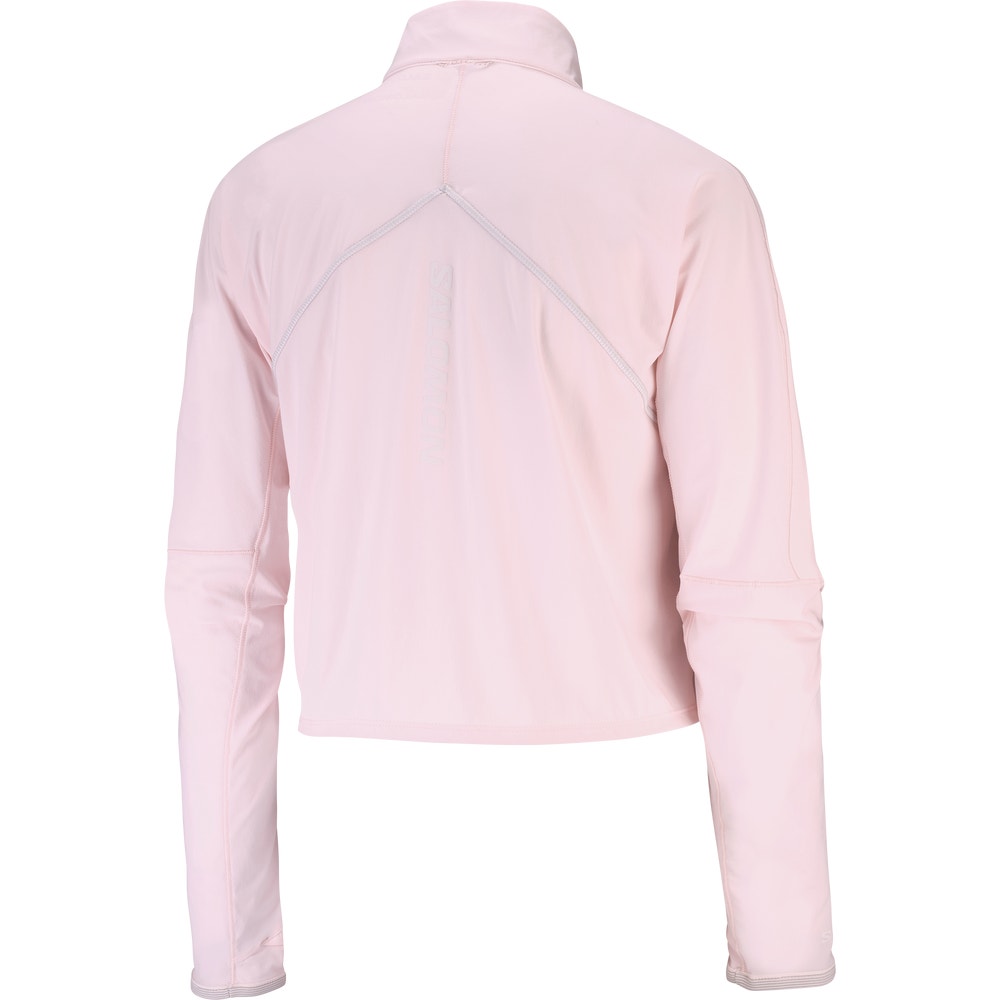 Women's Cropped Half-Zip Running Pullover