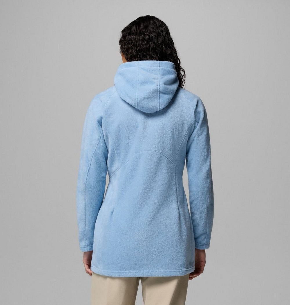 Women's Long Fleece Hoodie - Pink