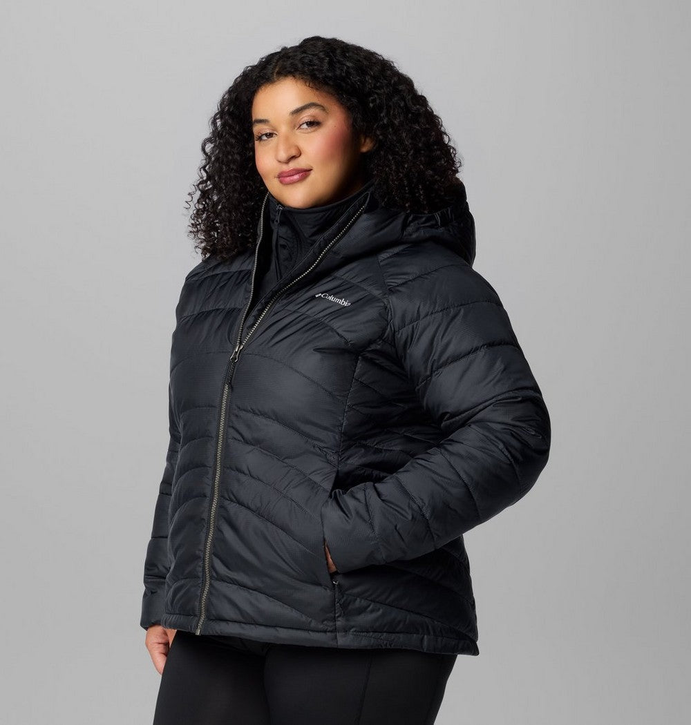 Women's Plus Size Insulated Hooded Jacket - Blue
