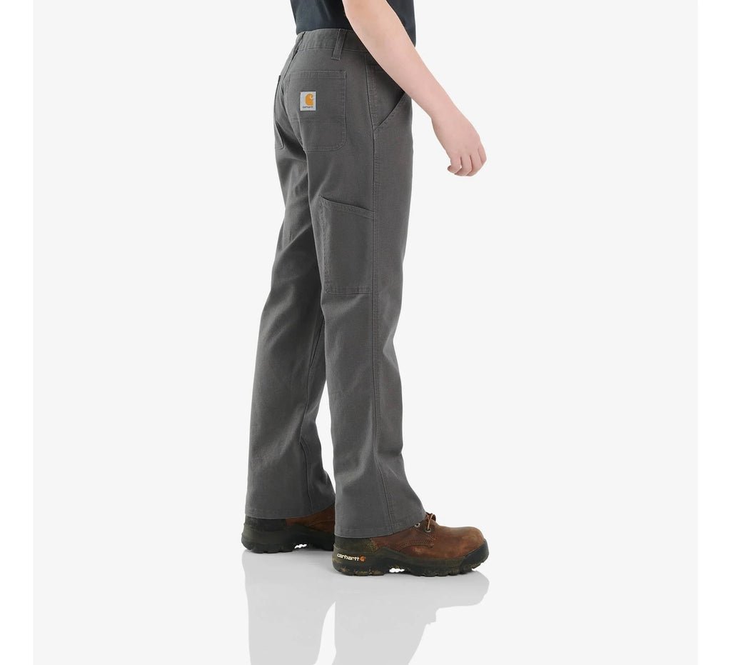 Boys' Stretch Canvas Boot-Cut Utility Pants - Gray