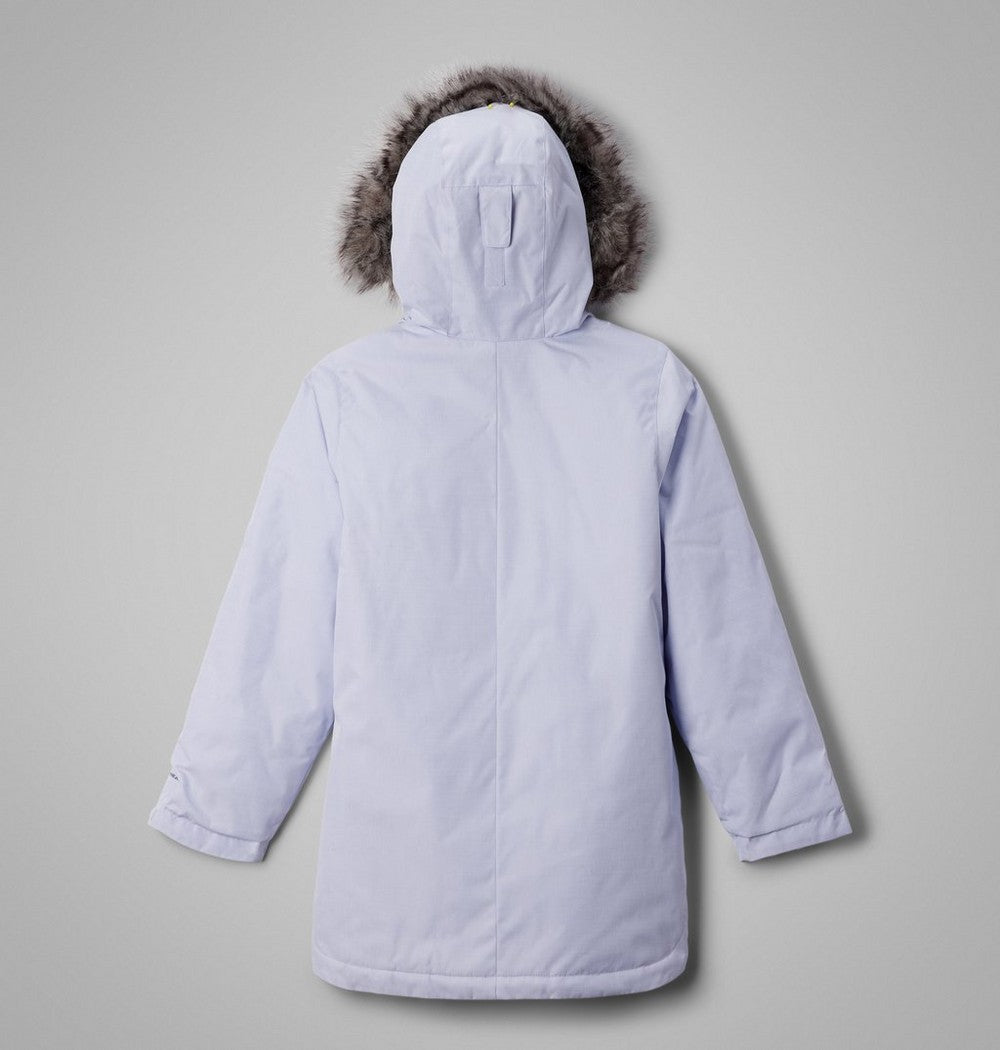 Girls' Long Insulated Parka - White
