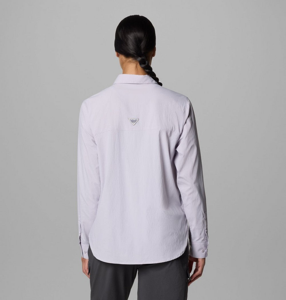Women's UPF 50 Roll-Tab Fishing Shirt - Lavender