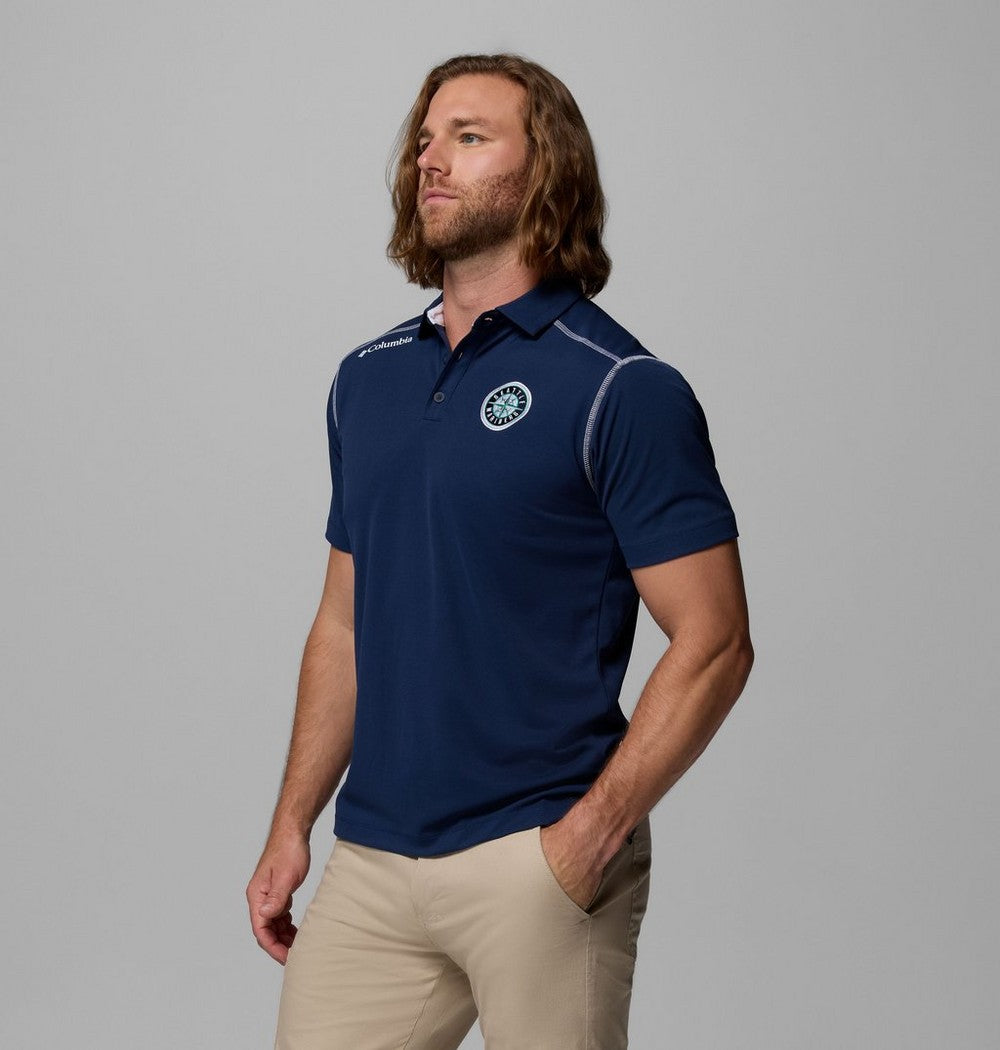 Men's Moisture-Wicking Polo Shirt - Navy
