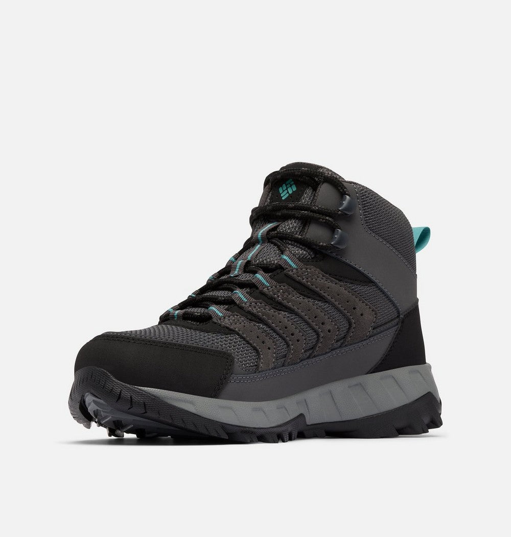 Women's Wide Waterproof Mid Hiking Shoe - Gray