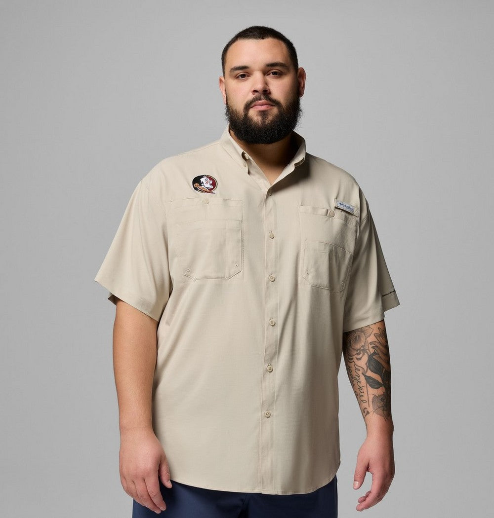 Men's Big UPF 40 Team Fishing Shirt - Tan