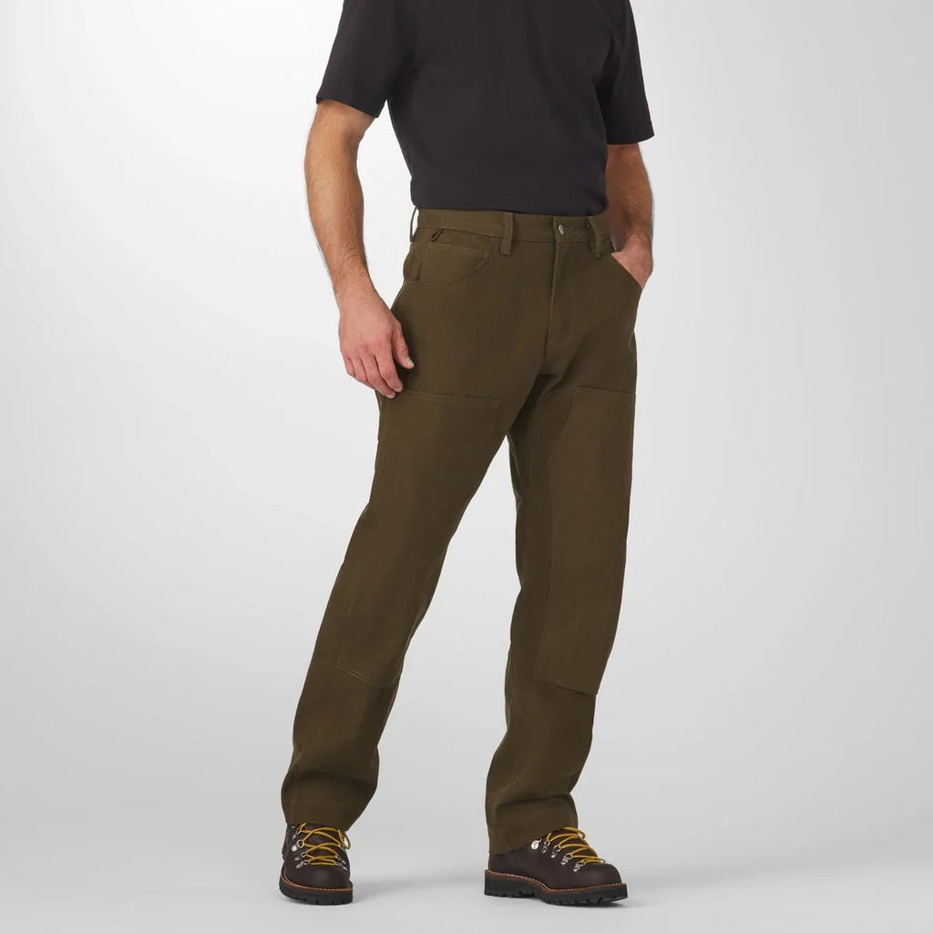 Double Knee Cotton Duck Work Pants - Olive