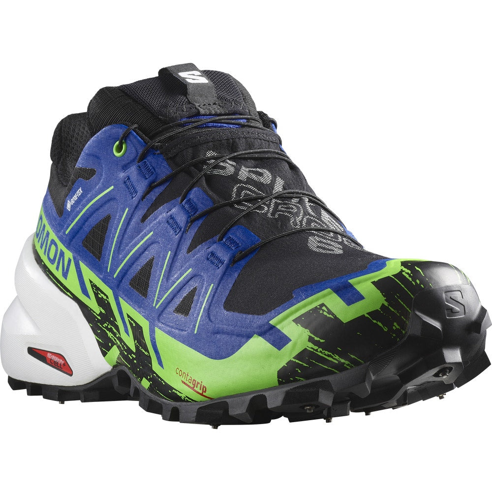 Waterproof Spiked Trail Running Shoes - Black
