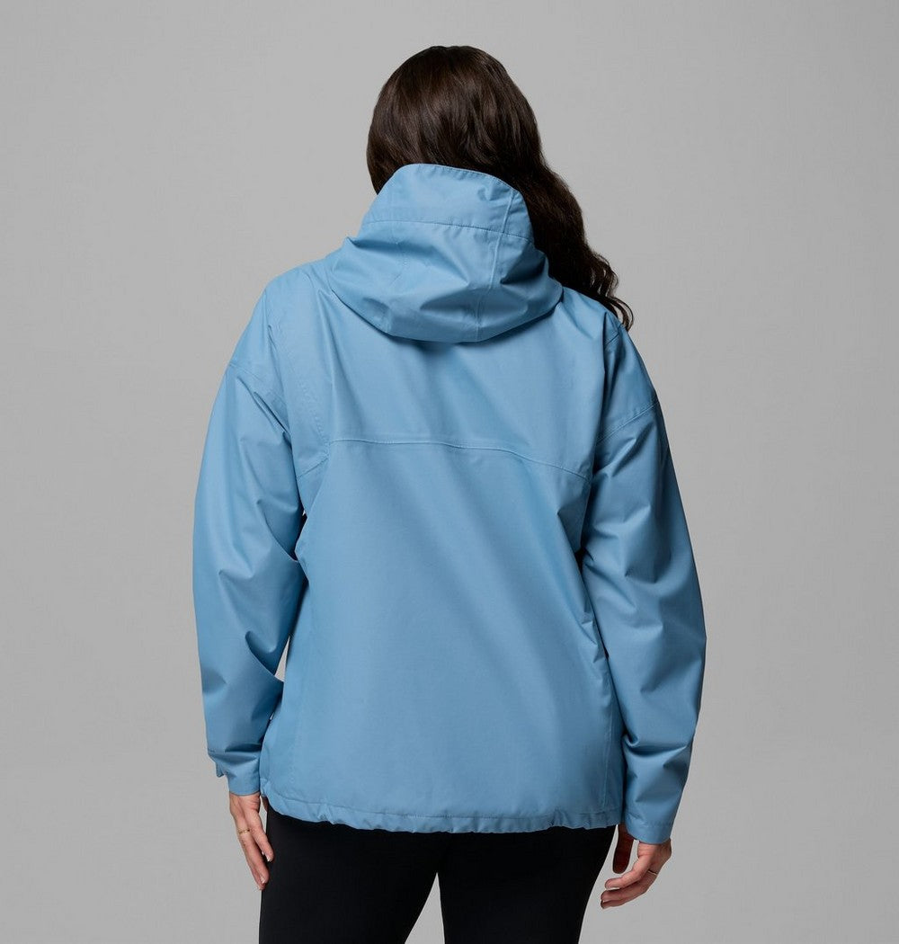Women's Plus Size Waterproof Rain Jacket - Navy