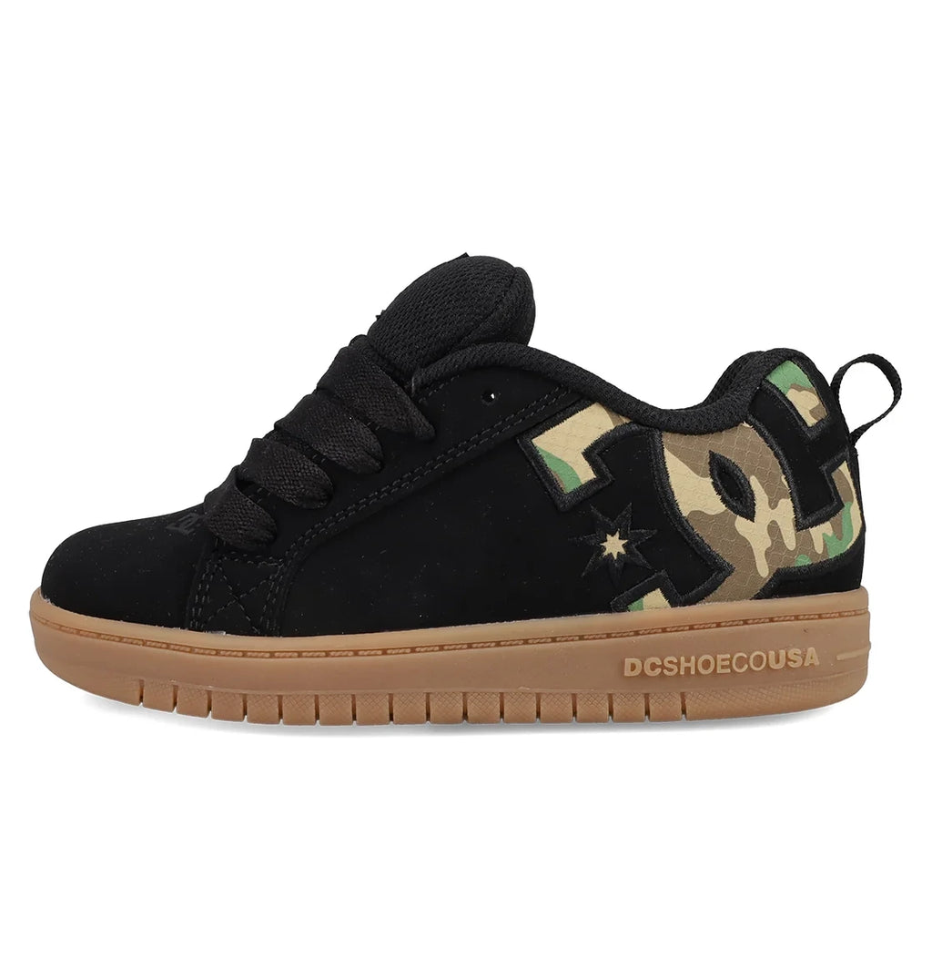 Kids' Padded Cupsole Sneakers - Black Camo