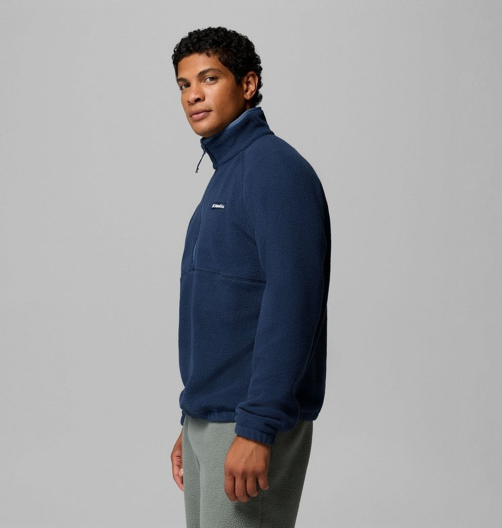Men's Fleece Half-Zip Pullover - Dark Grey