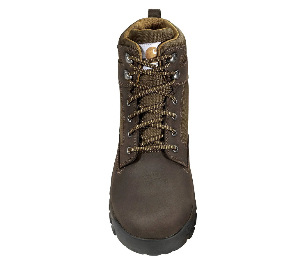 6-Inch Waterproof Soft Toe Work Boot - Dark Brown