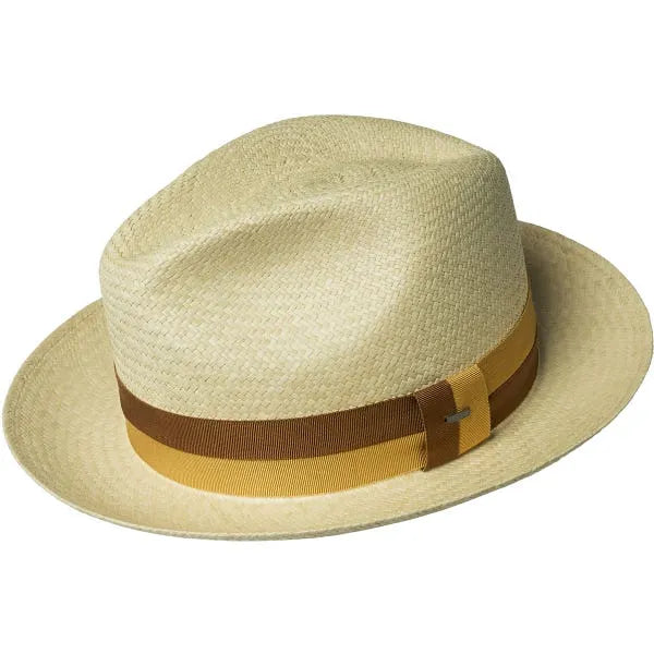 Thread Ranch Fedora-Halpern Panama Fedora - Yellow/ Brown