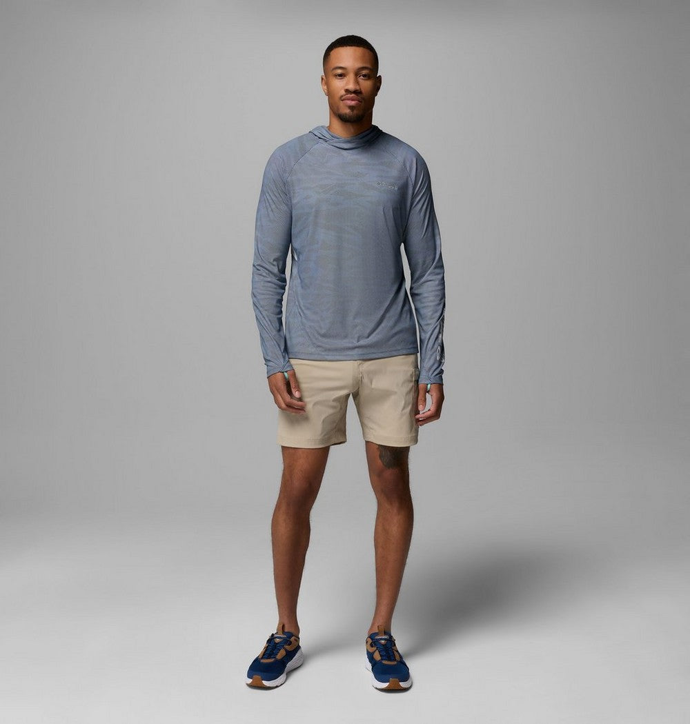 Men's UPF 50 Cooling Fishing Hoodie - Blue