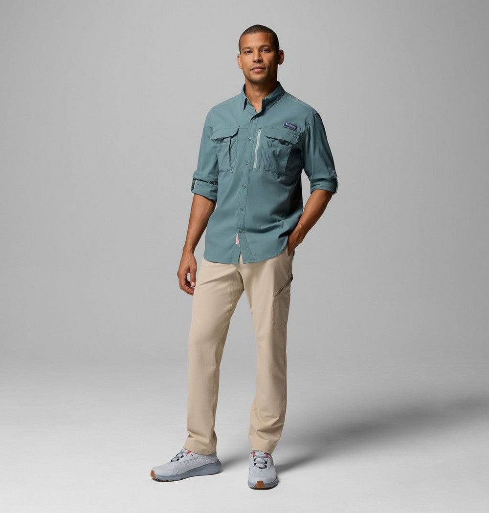 Men's UPF 50 Fishing Button-Up Shirt - Navy
