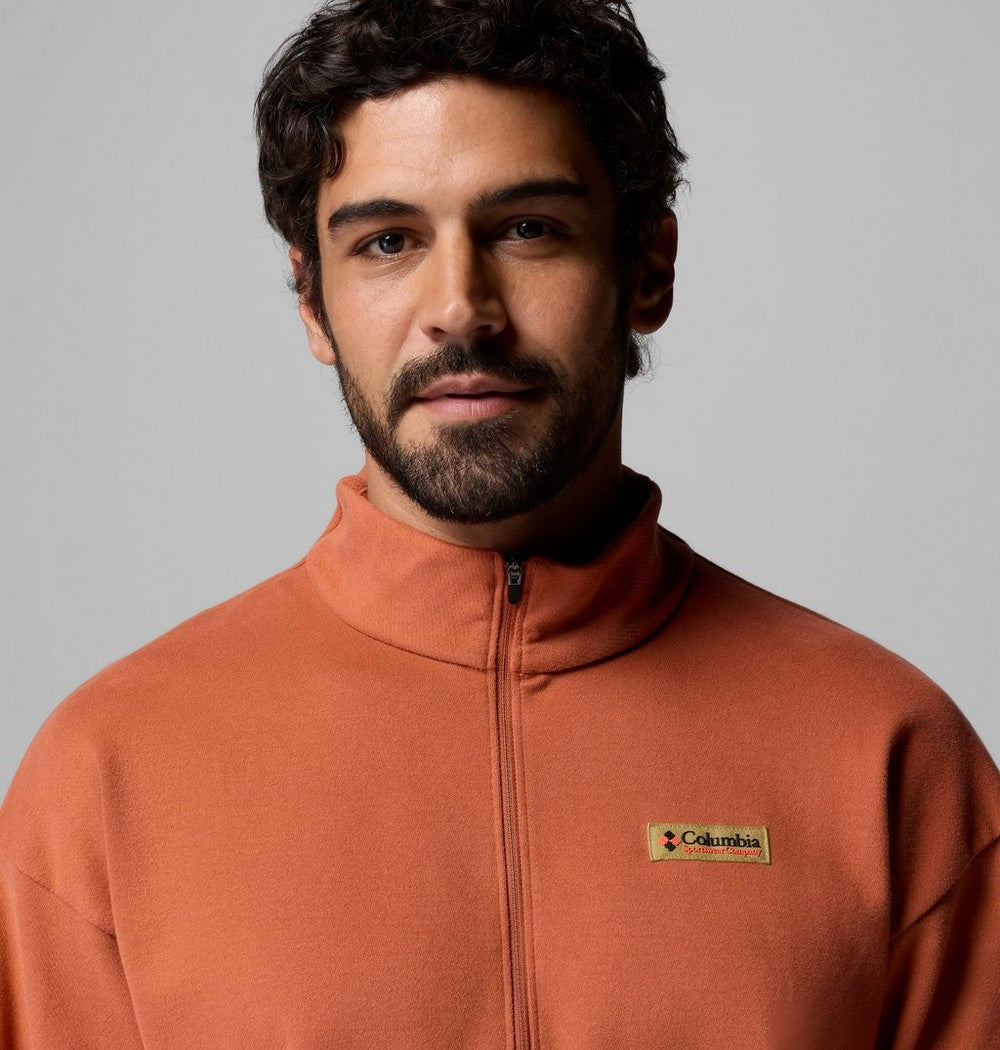 Men's Knit Quarter-Zip Pullover - Beige