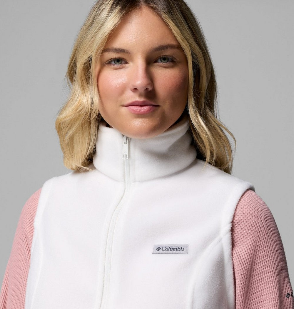 Women's Fleece Vest - Chalk