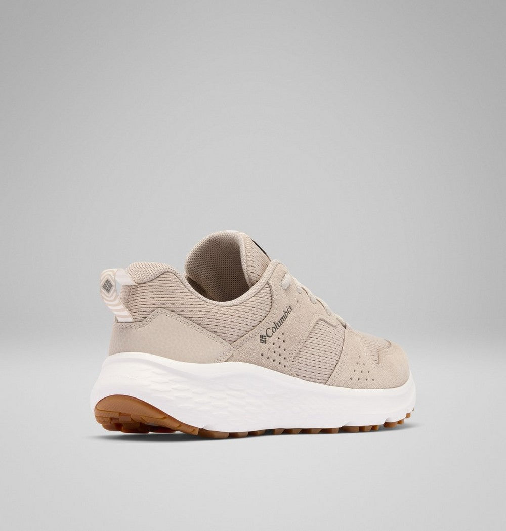 Women's Mesh And Suede Walking Shoe - Beige