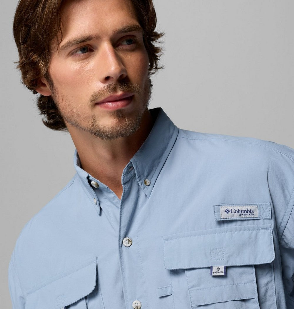 Men's Vented Long-Sleeve Fishing Shirt - Blue