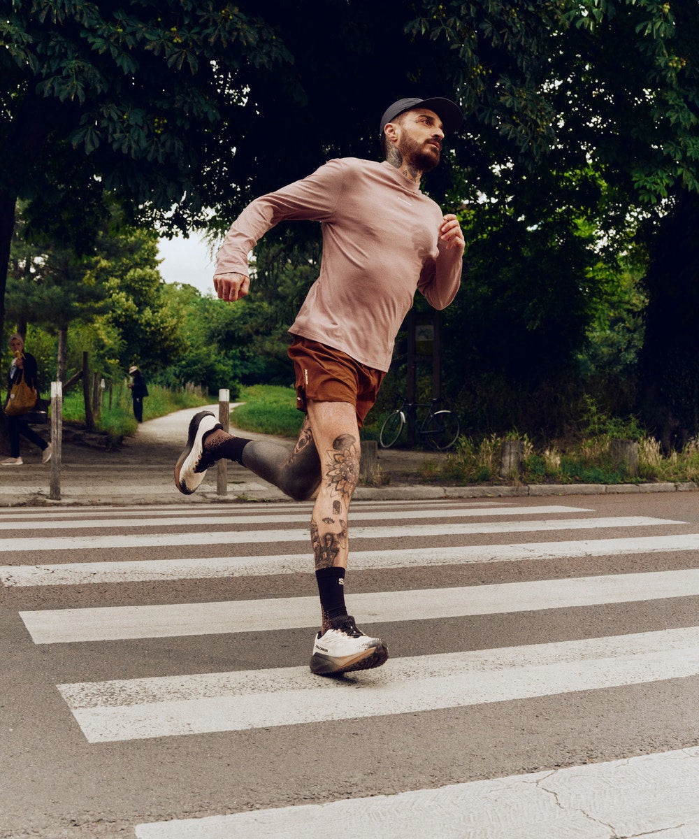 Men's 5-Inch Running Shorts - Brown