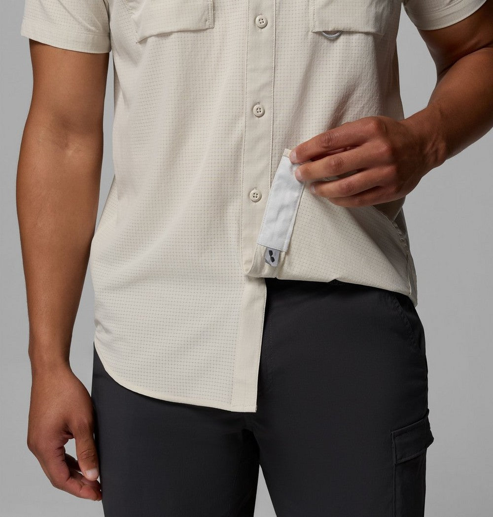 Men's Vented Short-Sleeve Fishing Shirt - Blue