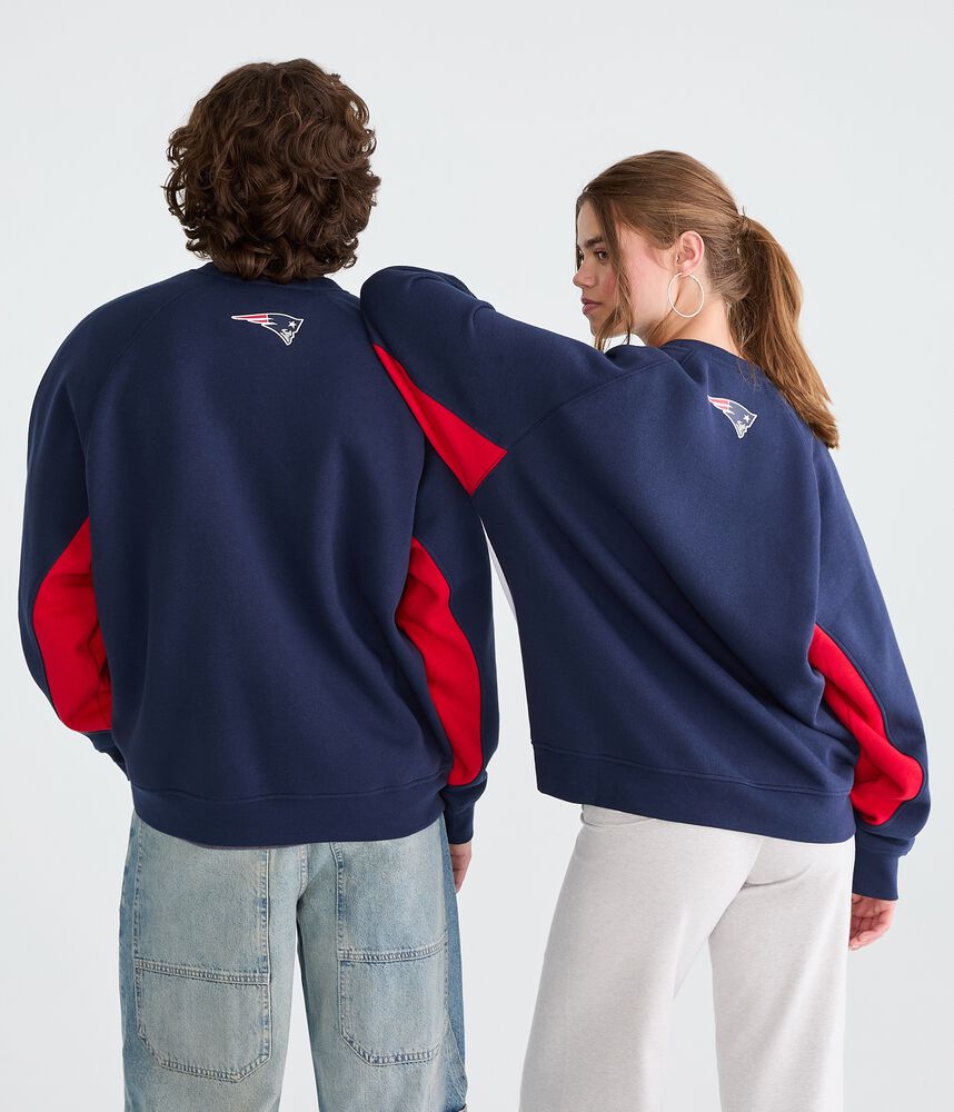 Colorblock Team Graphic Crew Sweatshirt