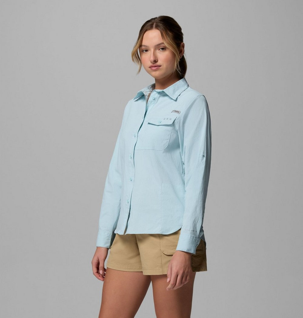 Women's UPF 50 Roll-Tab Fishing Shirt - Lavender