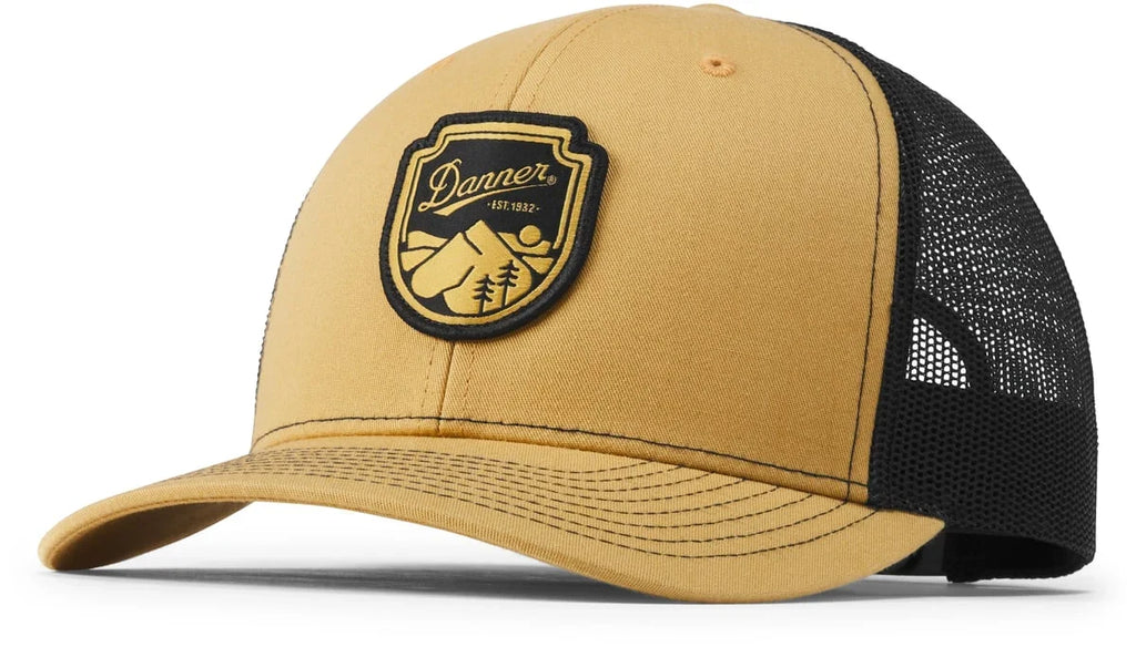 Mesh-Back Trucker Cap - Biscuit Black