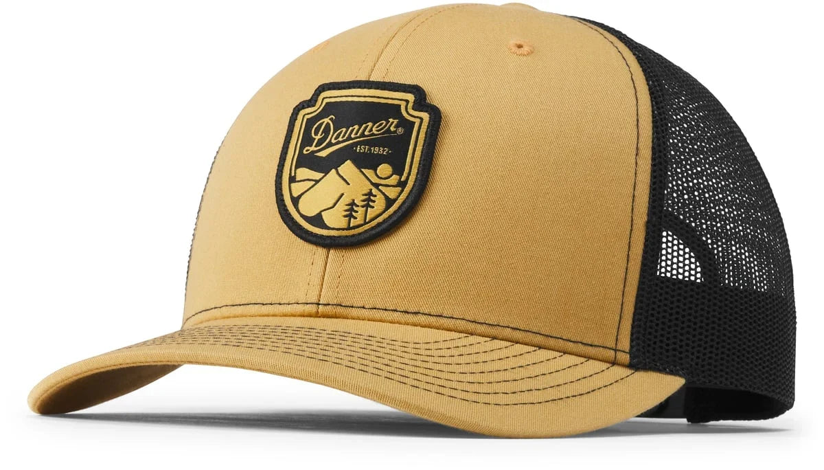 Mesh-Back Trucker Cap - Biscuit Black