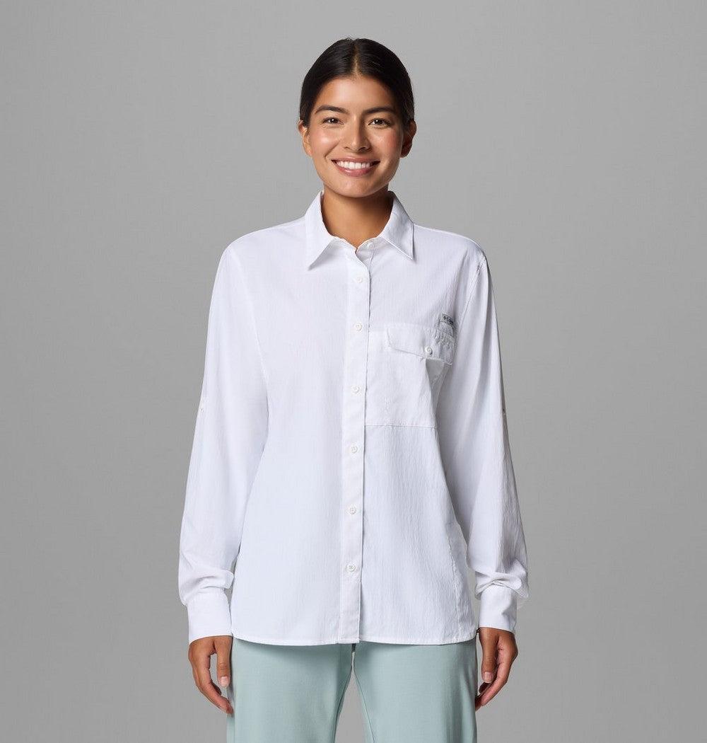 Women's UPF 50 Roll-Tab Fishing Shirt - Lavender