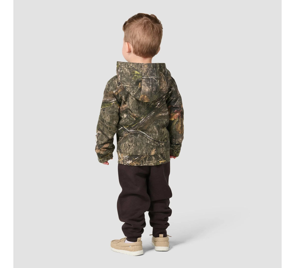 Toddler 3-Piece Camo Jacket, Tee & Pant Set - Brown