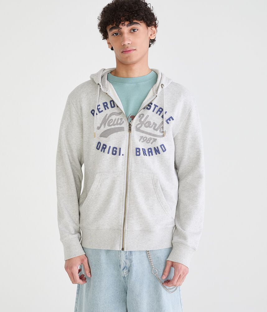 Graphic Full-Zip Fleece Hoodie