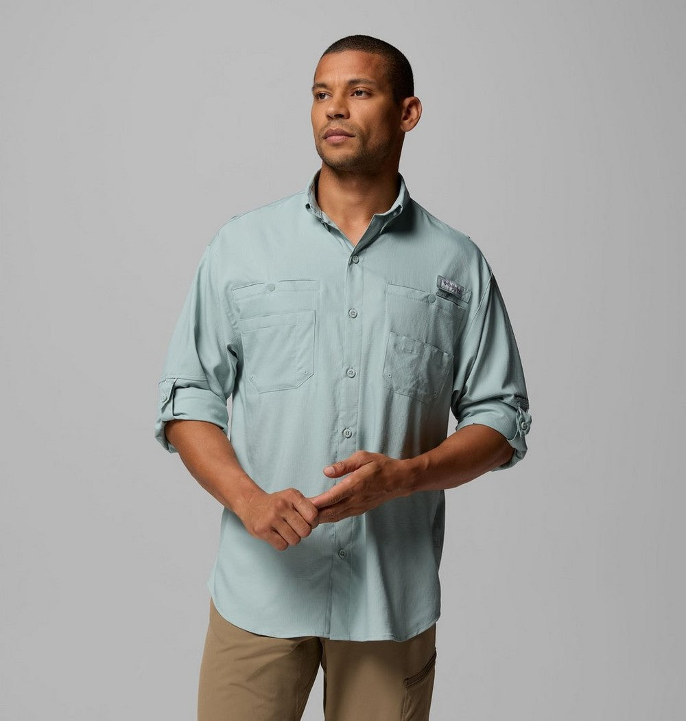Men's Long-Sleeve Fishing Shirt - Teal