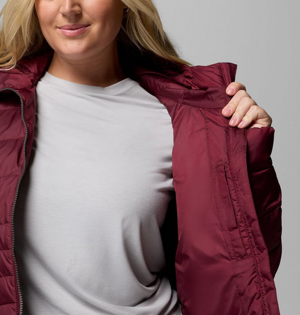 Women's Plus Size Insulated Hooded Jacket - Blue