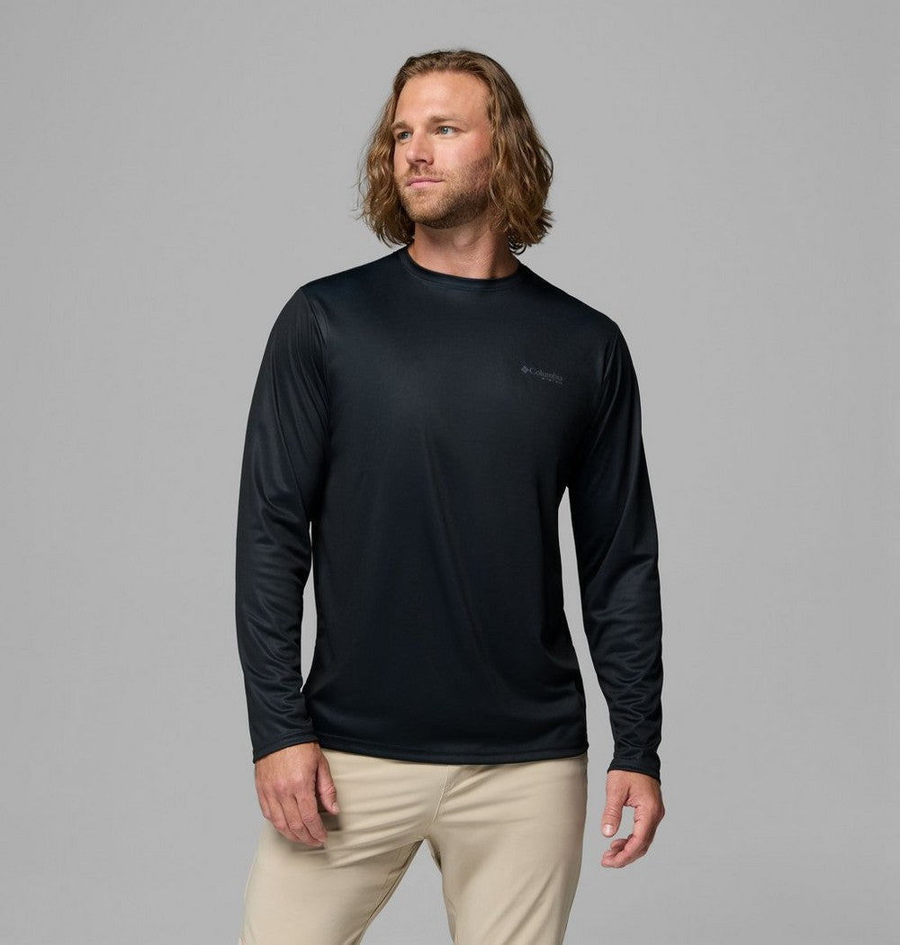 Men's Long Sleeve Fishing Shirt - Blue Navy