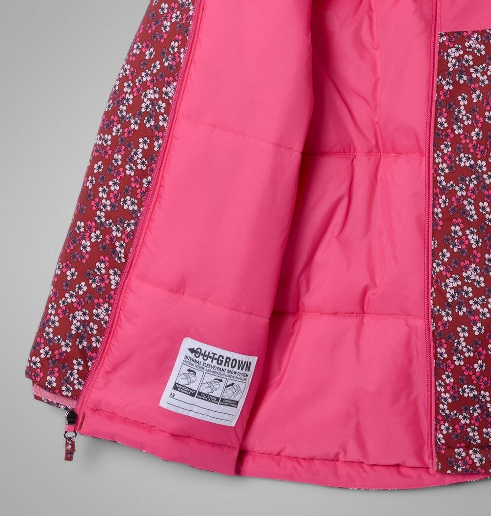 Girls' Insulated Printed Winter Jacket - Blue