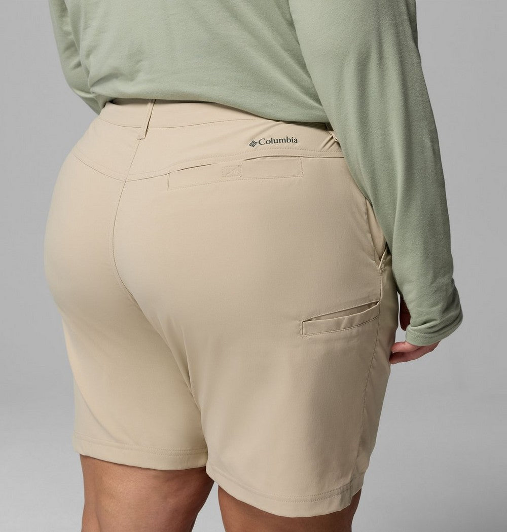 Women's Plus Size Hiking Long Shorts - Khaki