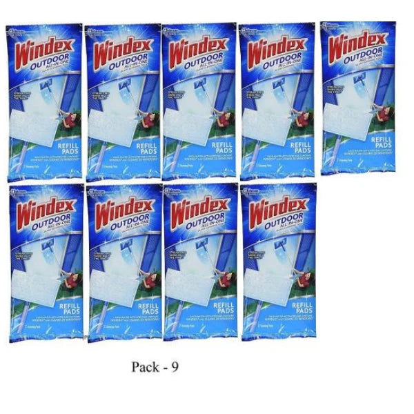 Outdoor Glass Cleaner Pad Refills - 9 Count