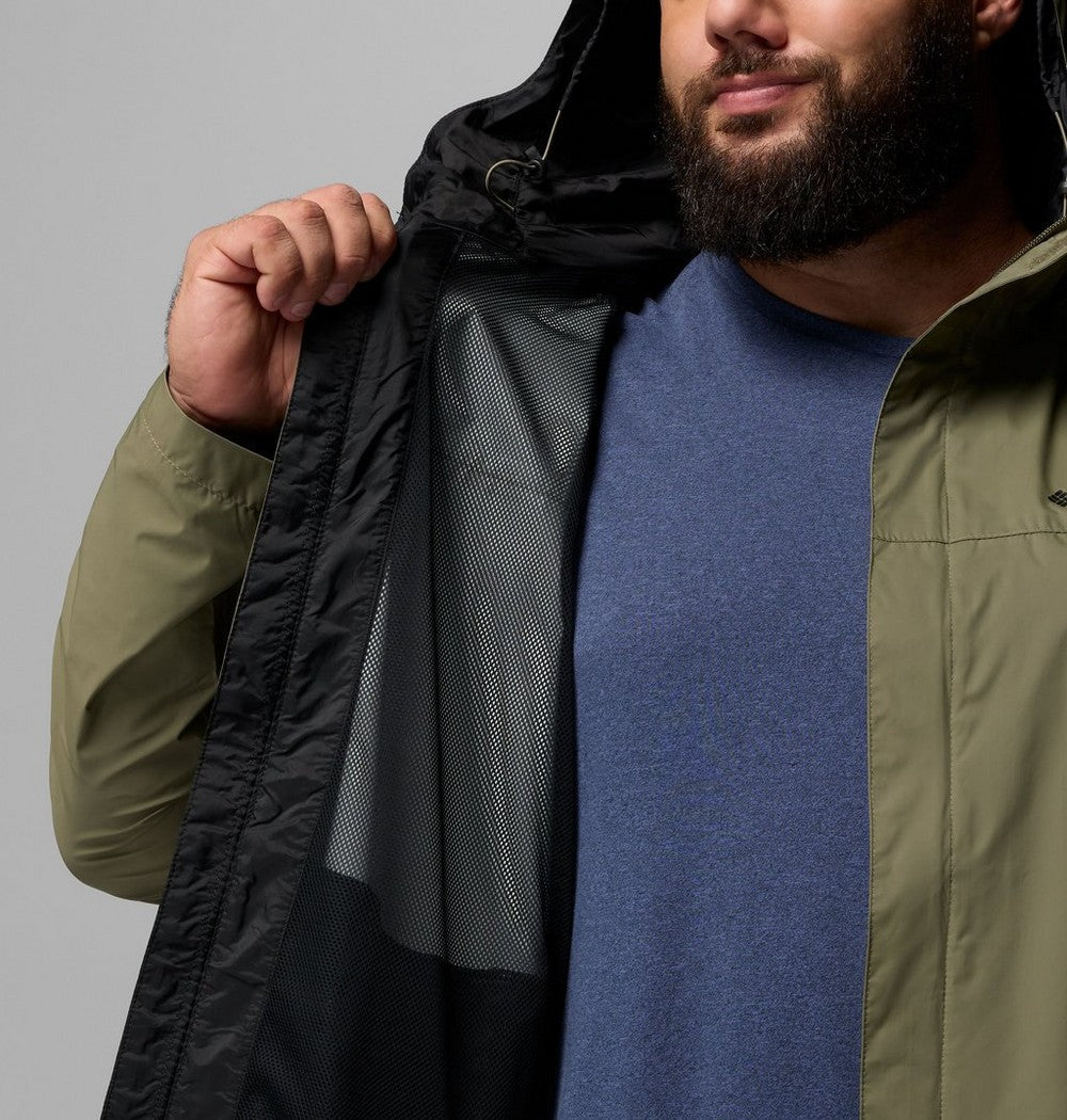 Men's Big Seam-Sealed Rain Jacket - Blue