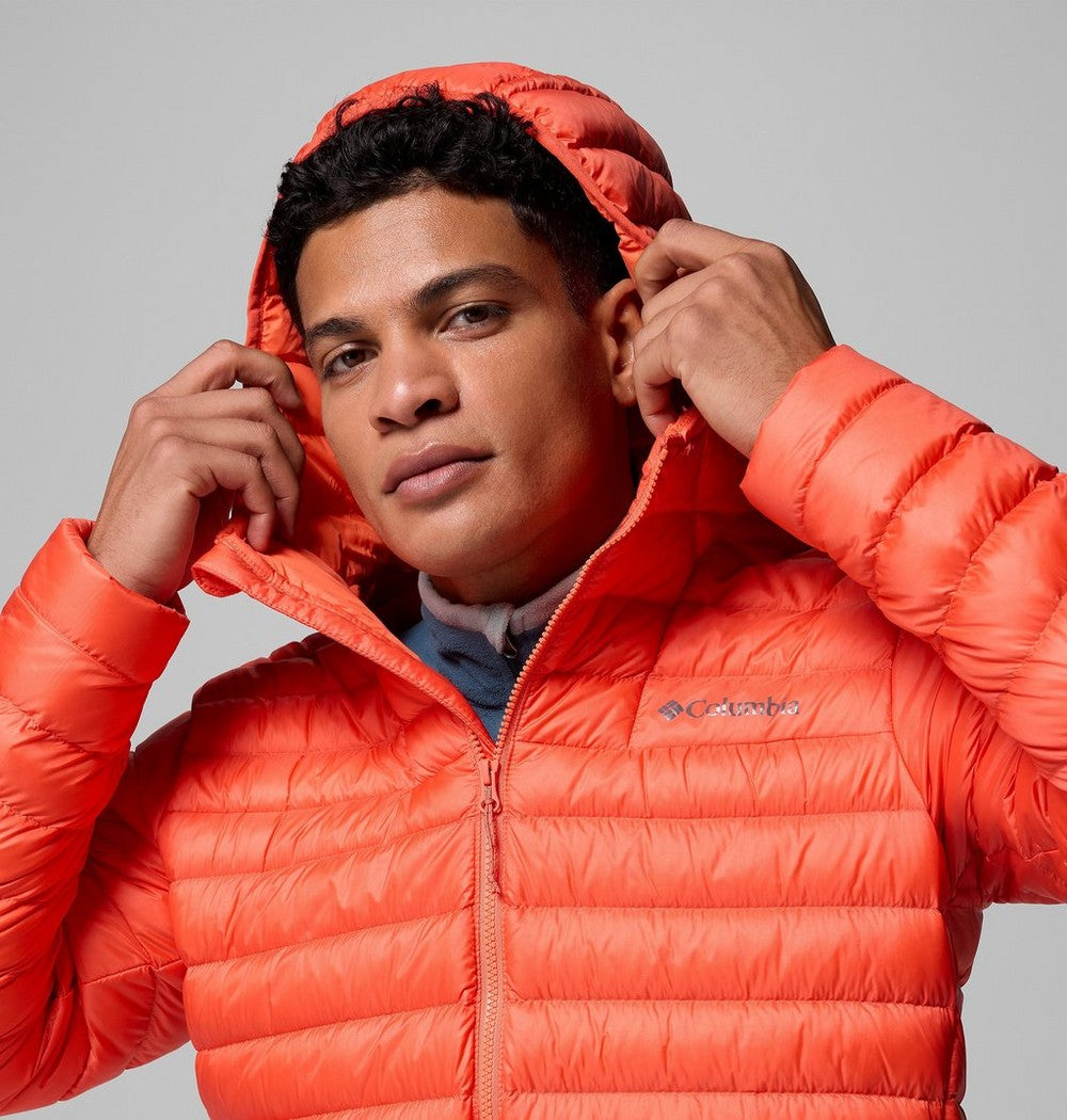 Men's Packable Down Hooded Jacket - Blue