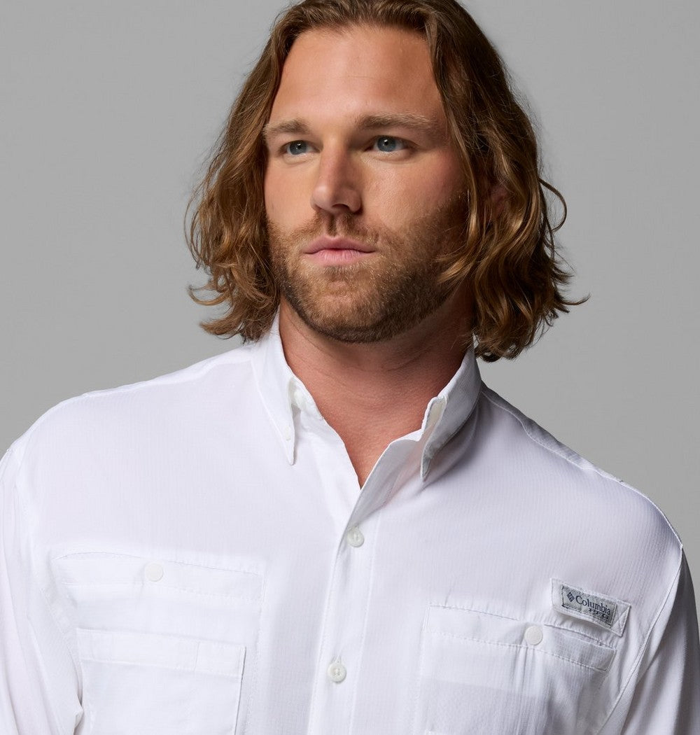 Men's Long-Sleeve Fishing Shirt - Teal