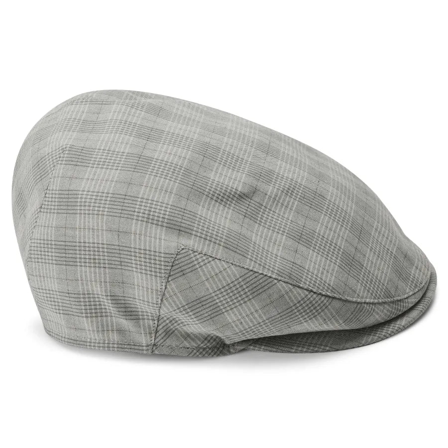 Grey Plaid Moda Flat Cap