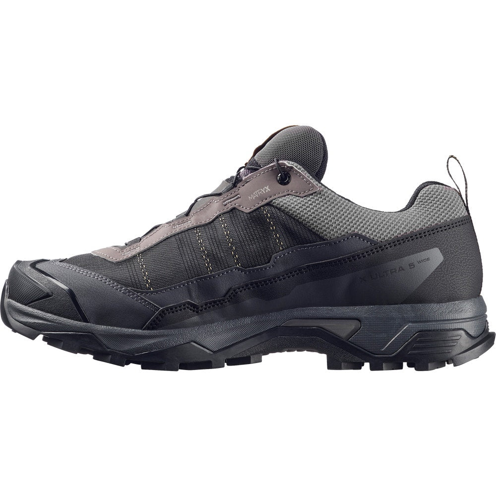 Men's Wide Waterproof Hiking Shoes - Black