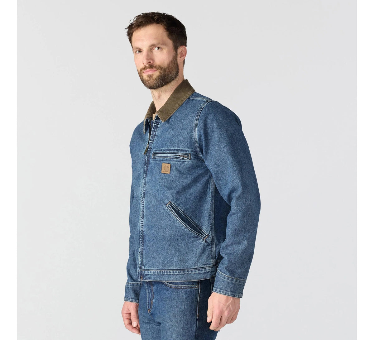 Men's Stretch Denim Work Jacket - Blue
