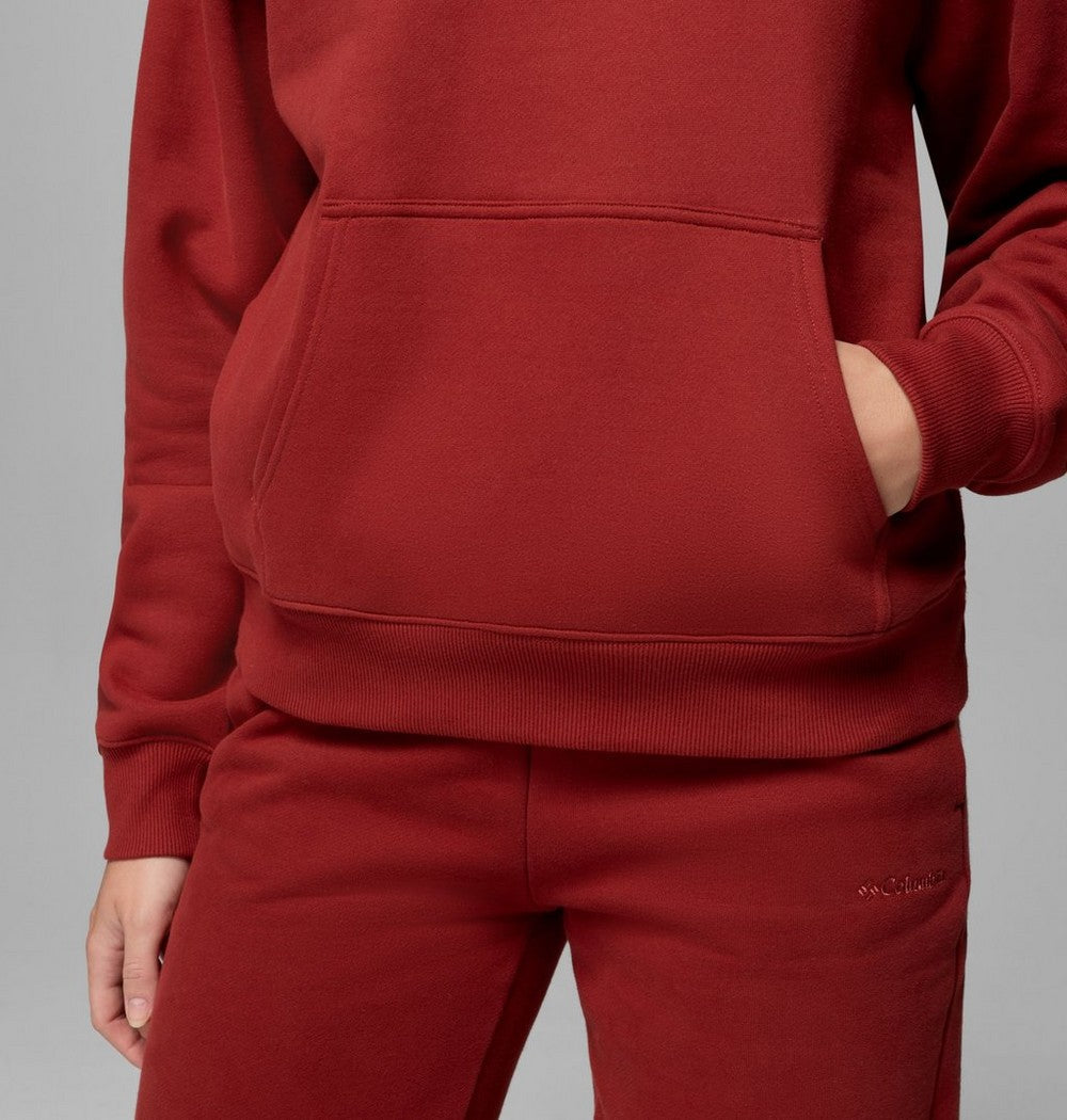 Women's Midweight Cotton Blend Hoodie - Brown