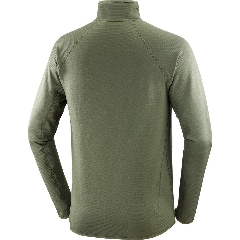 Men's Lightweight Half-Zip Fleece - Brown